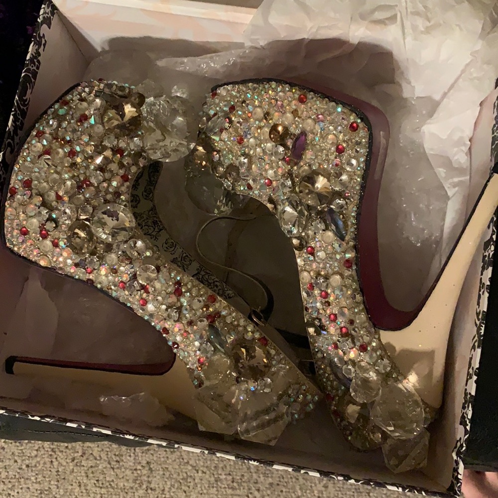 Swarovski crystal shoes